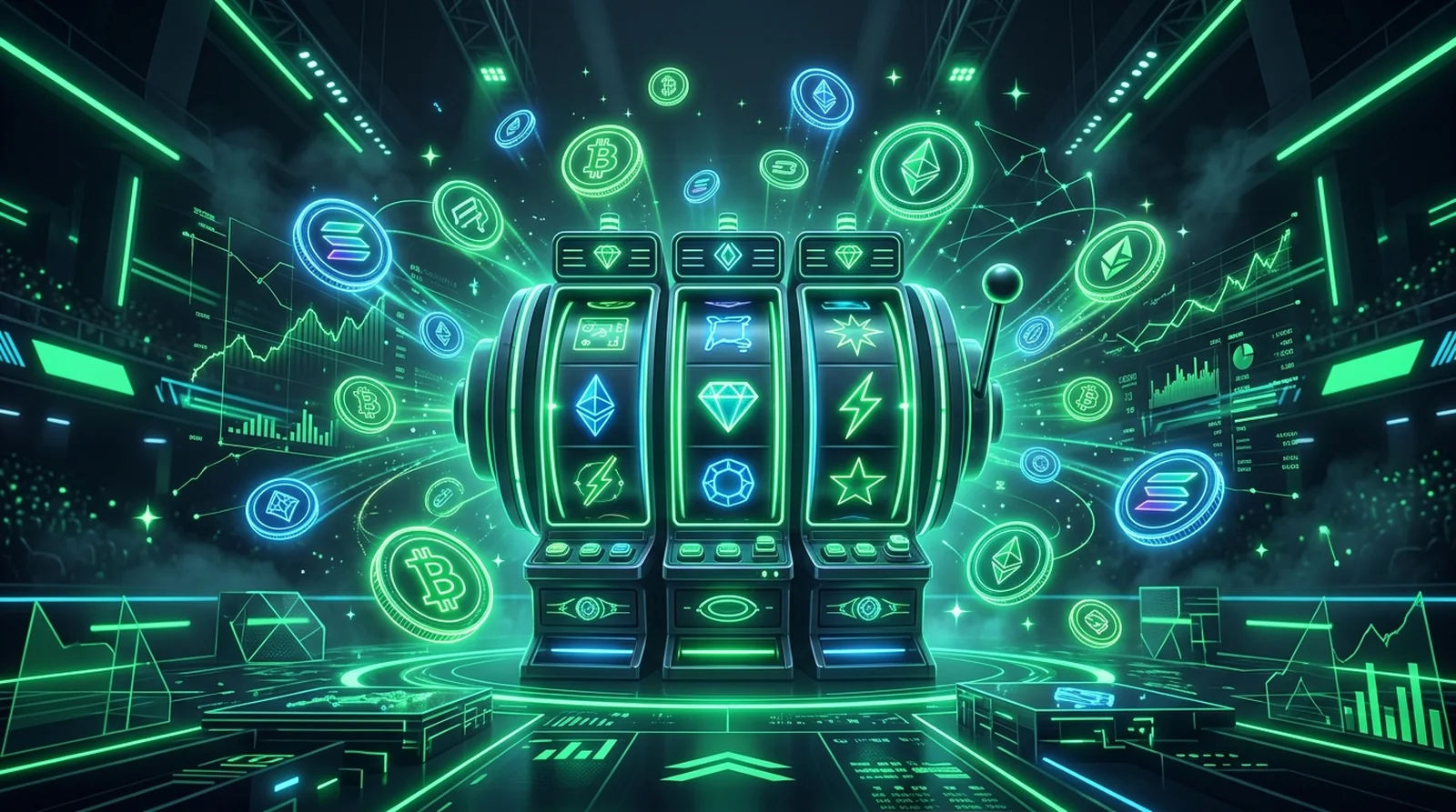 MyStake crypto casino and sportsbook arena artwork